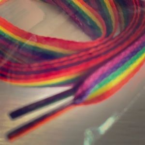 Rainbow shoes laces